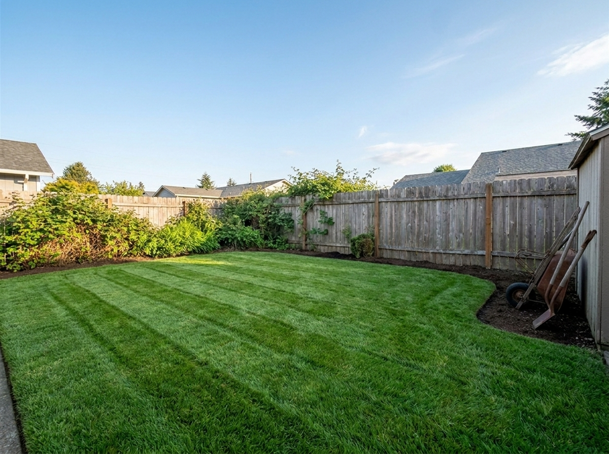 Same lawn lush and green after full renovation
